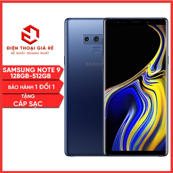 Điện Thoại SamSung Galaxy Note 9 2 Sim 99% - RAM 6GB, Bản 128GB/512GB - [Giá rẻ Hà Nội, BH 3 tháng1 đổi 1 - Tặng củ cáp]