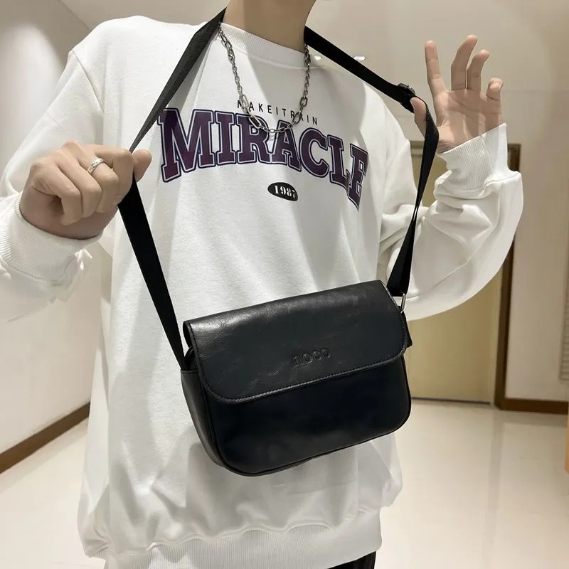 Túi Đeo Chéo Da Dáng Vuông Nhỏ Đơn Giản Thời Trang Cho Nam Và Nữ ko061