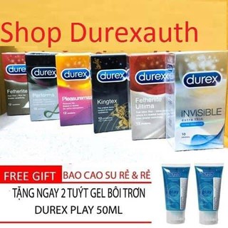 [Giá Sỉ] Bao Cao Su ÔM SÁT SIÊU MỎNG Durex Invisible - 3 cái