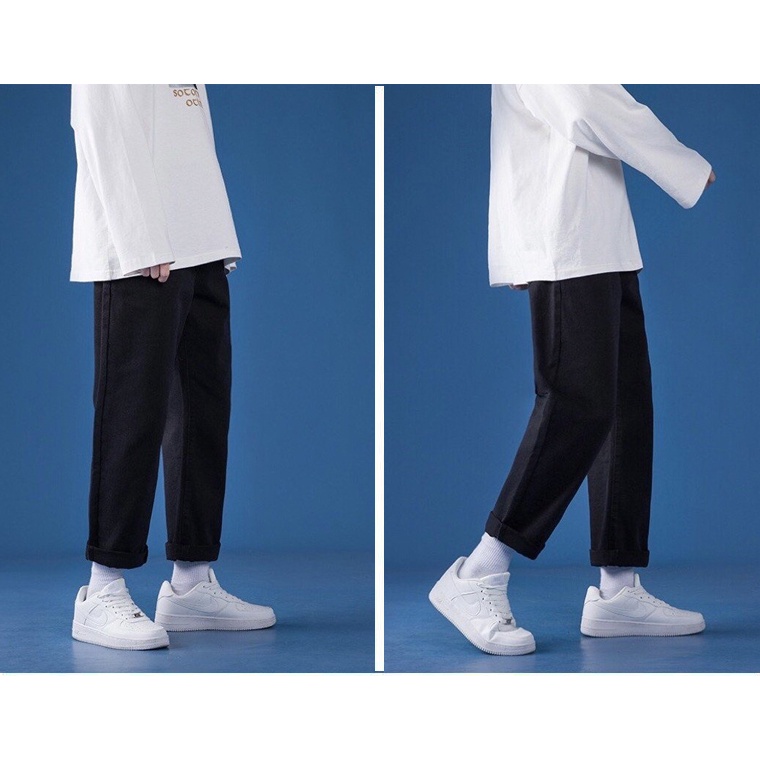 Quần jeans nữ ống rộng TREND JEANS phom baggy ống suông Top xu hướng 2022