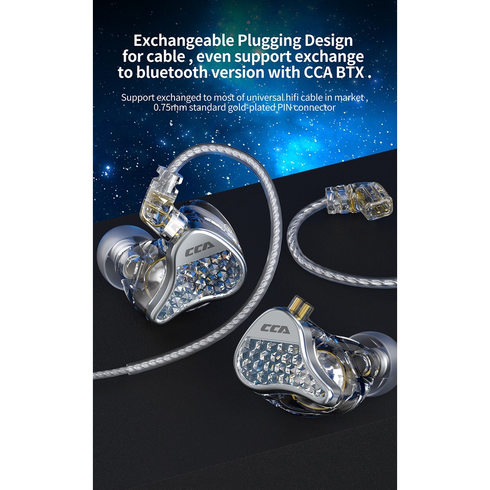 Tai Nghe Nhét Tai Âm Thanh HiFi Có Dây 2PIN Chất Lượng Cao