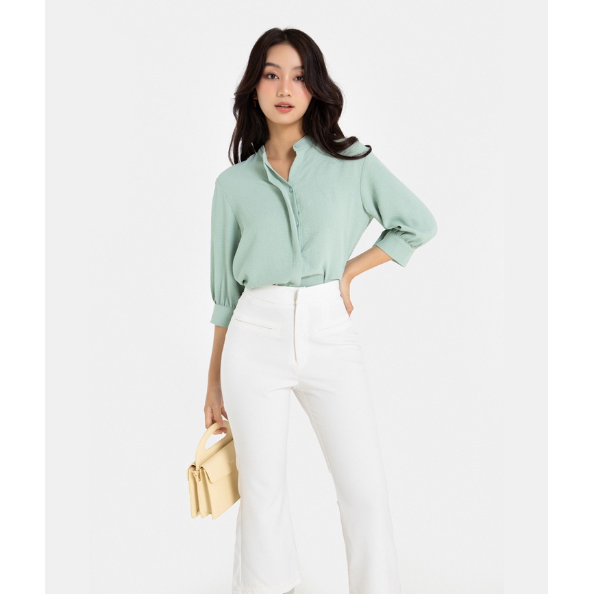 Quần Tây Nữ Thời Trang HNOSS Dáng Lửng Ống Loe HNQDA014