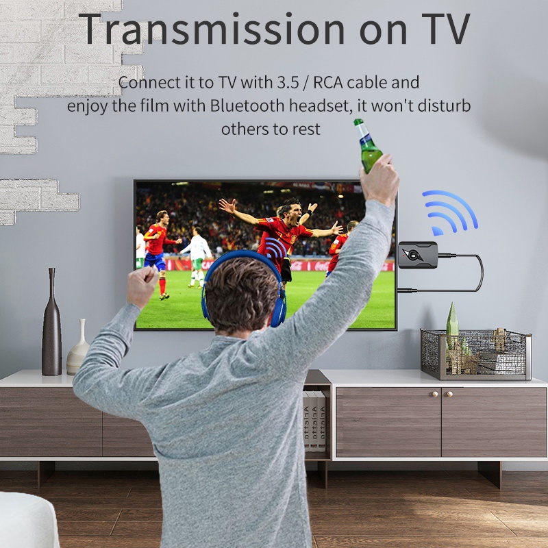 Usb Truyền Nhận Tín Hiệu Bluetooth 5.0 Không Dây 4 Trong 1 Giắc Cắm 3.5mm Dành Cho Loa Bluetooth / TV / PC