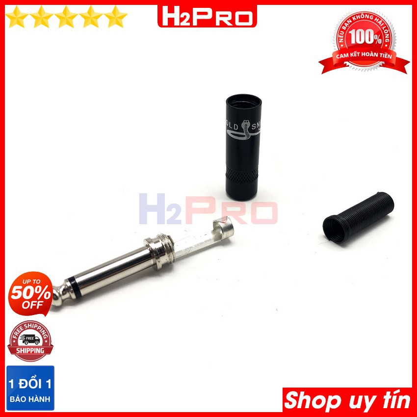 1 Jack 6.5  Mono Hàn, 1 Jack Âm Thanh 6 Ly Cao Cấp Cho Dàn Âm Thanh Chuyên Nghiệp, Chống Sôi Nhiễu-H2Pro Tech