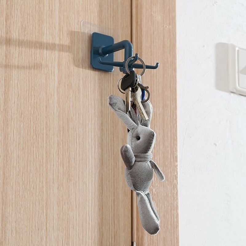 Móc treo vá, dụng cụ nhà bếp, đồ dùng phòng tắm 4 nhánh