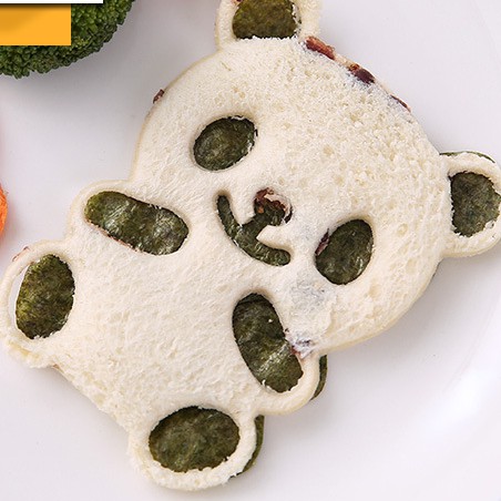 Bộ khuôn bento ép cơm, bánh mì hình gấu trúc panda