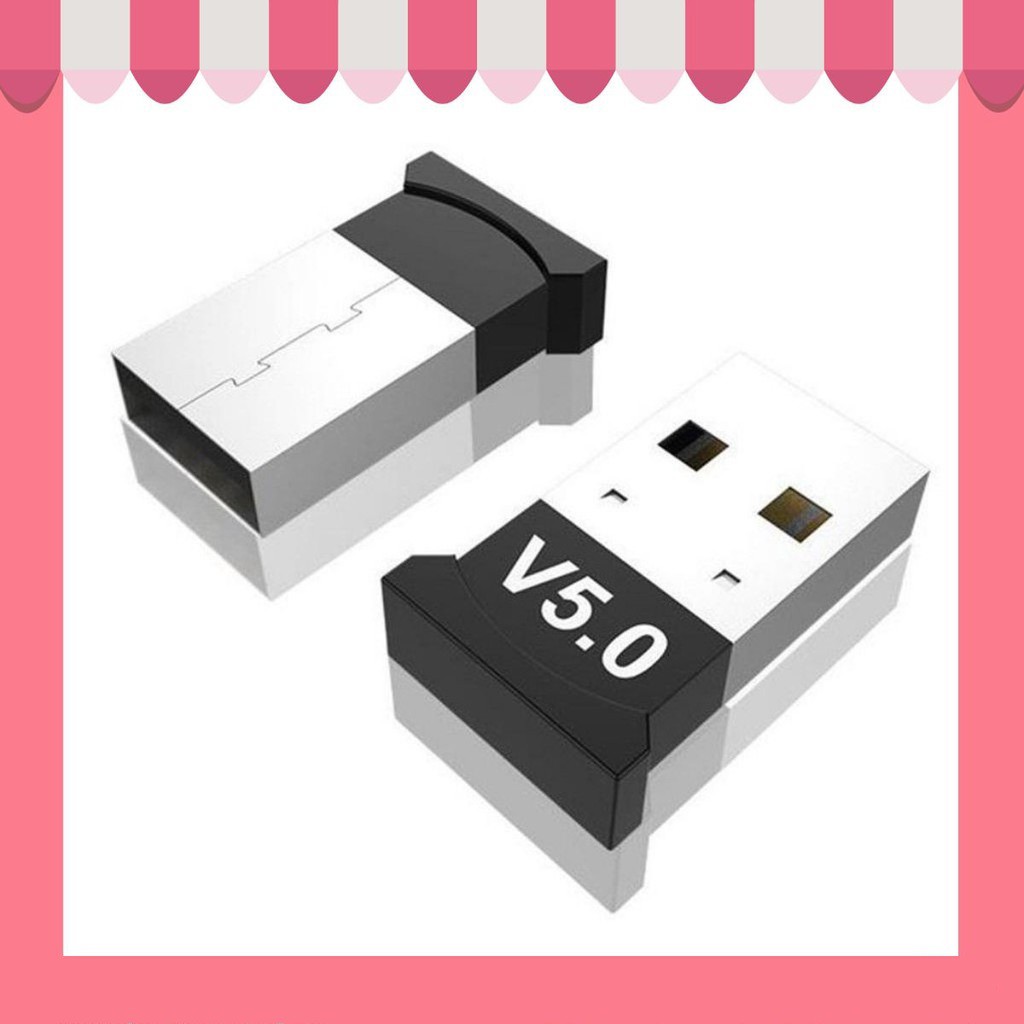 USB Bluetooth 5.0 bổ sung bluetooth cho máy tính để bàn, cho laptop bị hỏng bluetooth USB V5.0 CSR DONGLE