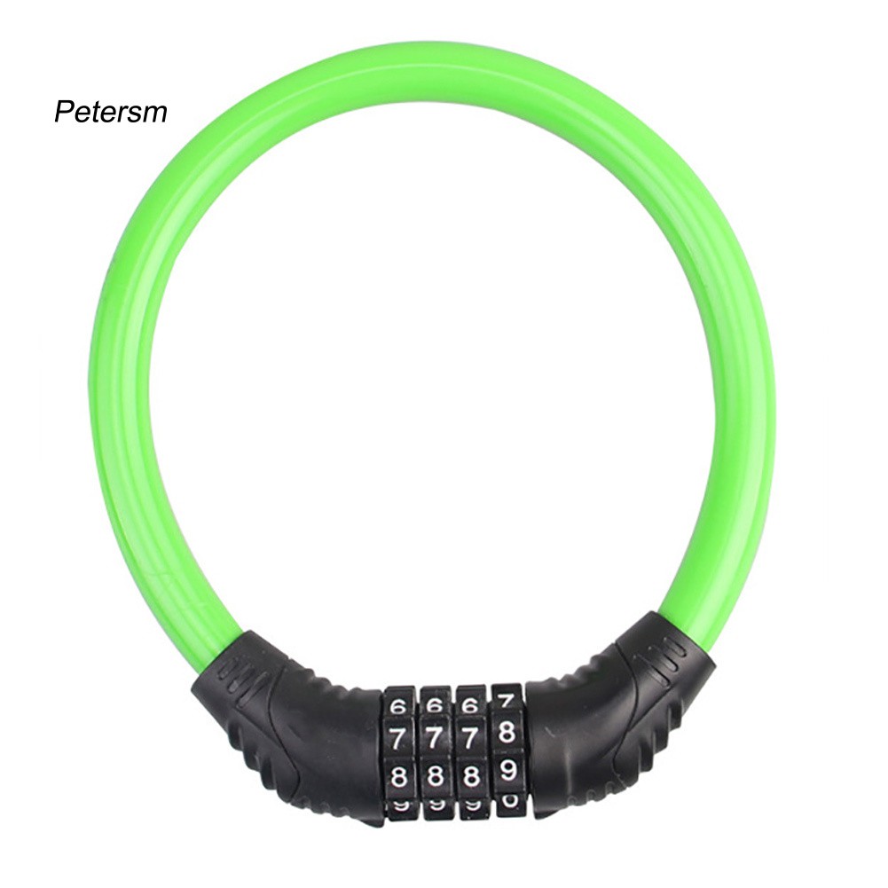 Dây Cáp Khóa Xe Đạp Mật Khẩu 4 Chữ Số Tiện Dụng