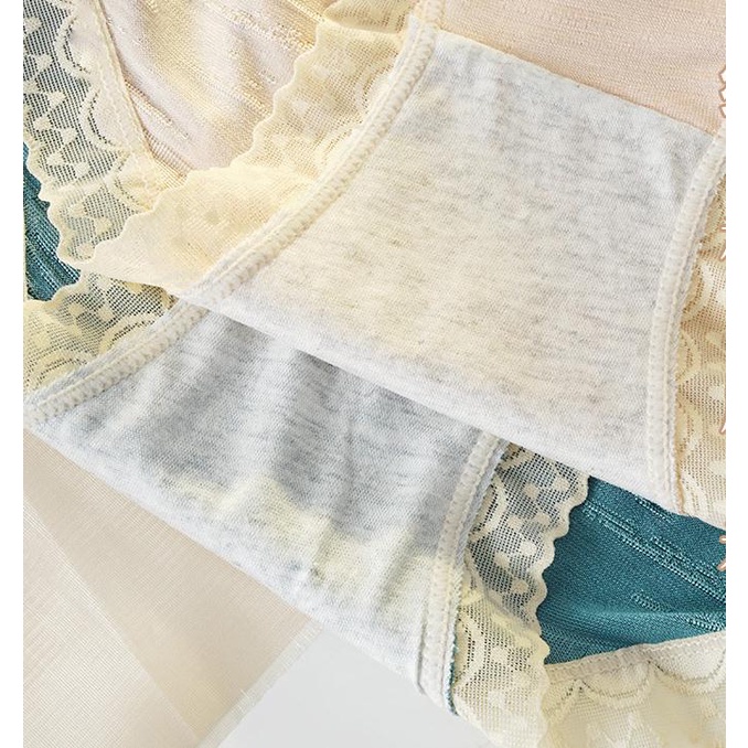 142868Quần Lót Cotton Phối Ren Dễ Thương Cho Nữ