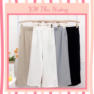 Quần cullottes ống rộng 🌿SIÊU HOT 🌿 suông đũi dáng dài kéo dài chân cực đỉnh