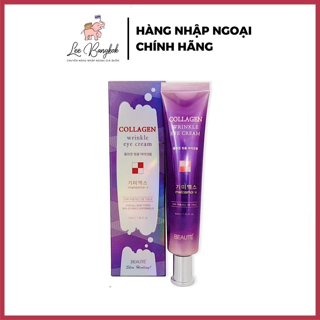 Kem Dưỡng Chống Lão Hóa, Ngừa Nếp Nhăn Vùng Mắt Melasma-X Collagen Wrinkle Eye Cream 40ml