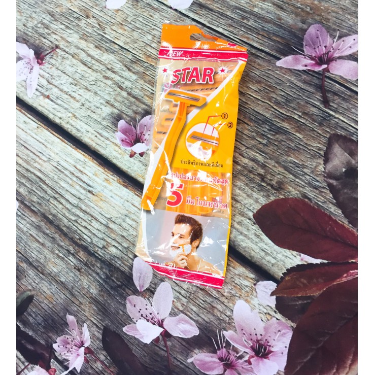 BỊCH DAO CẠO RÂU 2 LƯỠI (5 CÁI/BỊCH)