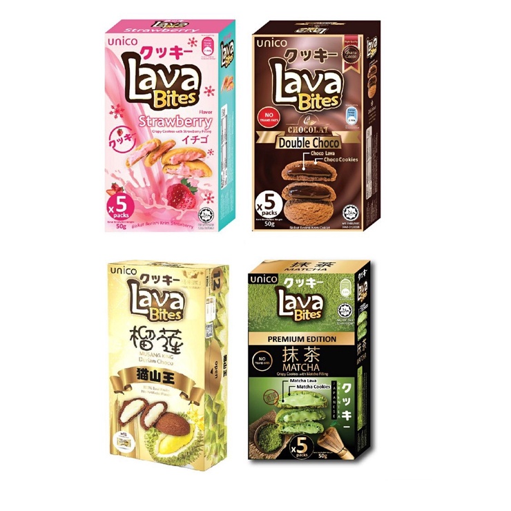 Bánh Quy Lava Bites Nhập Khẩu Malaysia 4 Hương Vị 200g