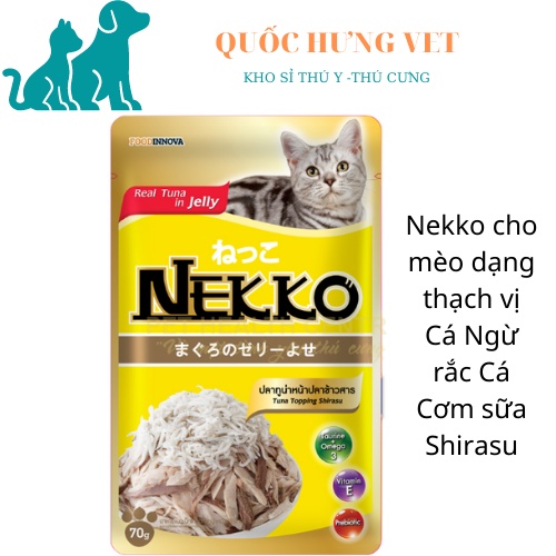 Pate Nekko Cho Mèo dạng thạch Gói 70g - Pate Mèo Nhập Khẩu Từ Thái Lan - QUỐC HƯNG VET