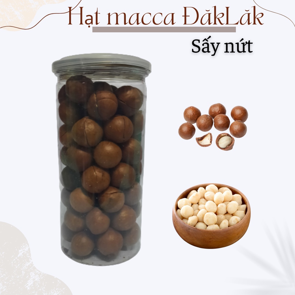 500g Hạt macca ĐăkLăk sấy nứt size to