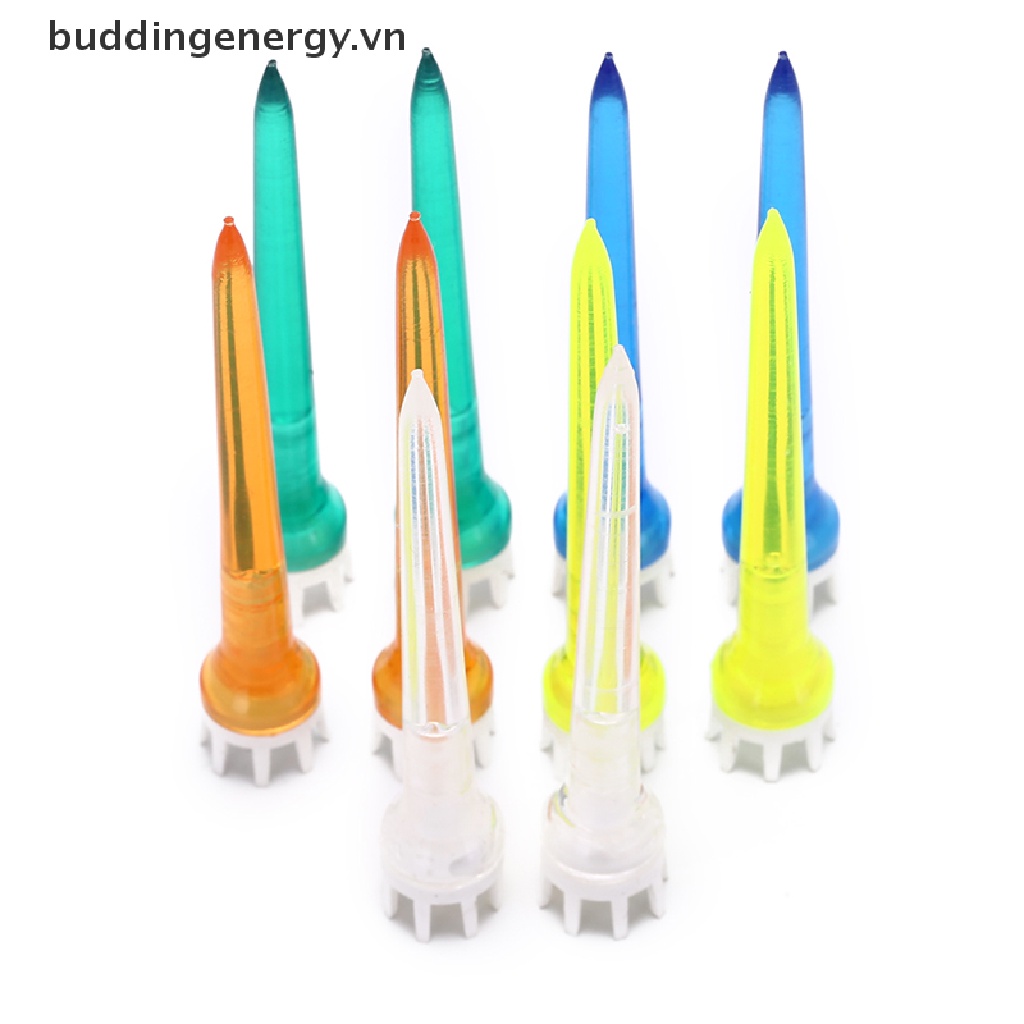 Set 10 tee golf Trong Suốt Nhiều Màu Kích Thước 78mm