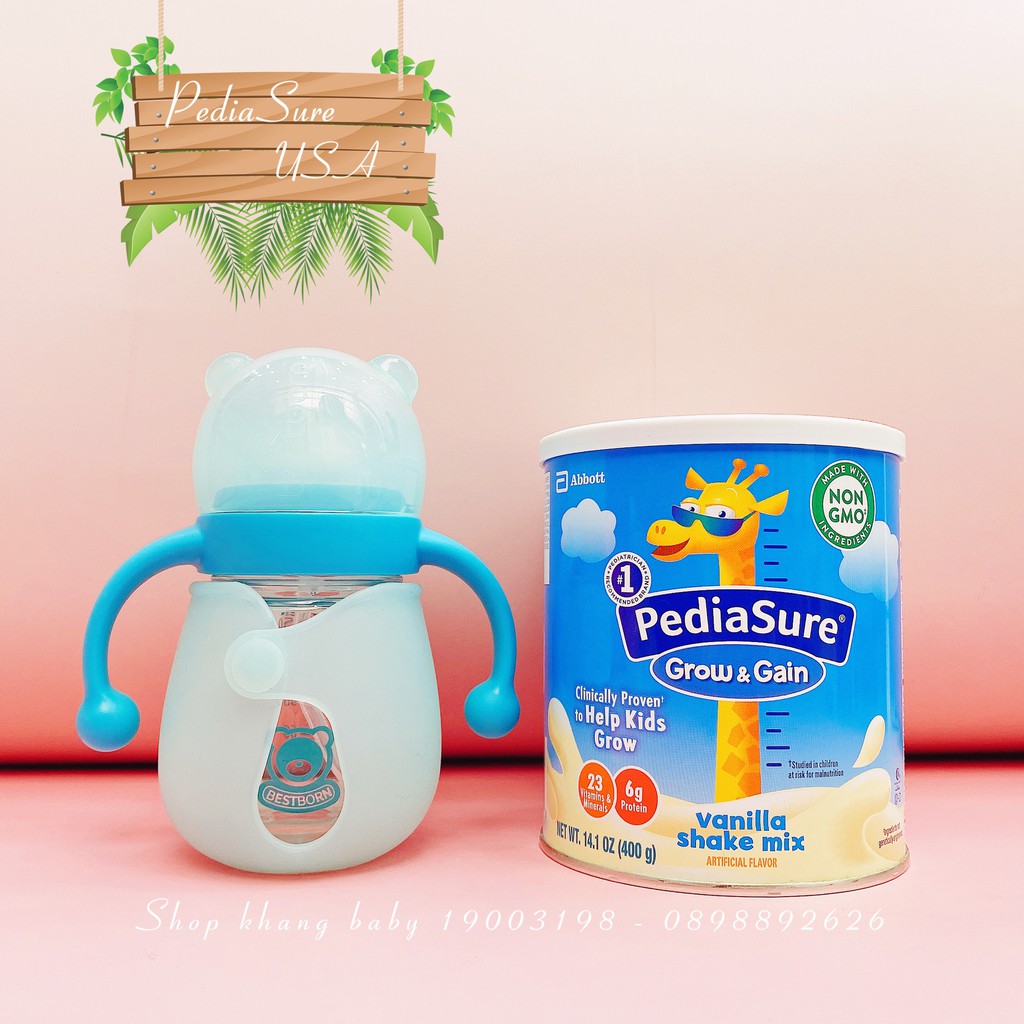 [Date 9/2022] Sữa bột Pediasure Vani  400g Mỹ tăng chiều cao