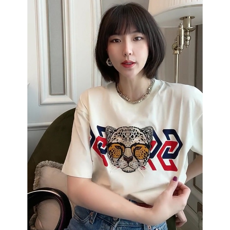 NRVP Áo Thun Cổ Tròn Ngắn Tay Thời Trang Mùa Hè Hàn Quốc 2022 Dành Cho Nữ