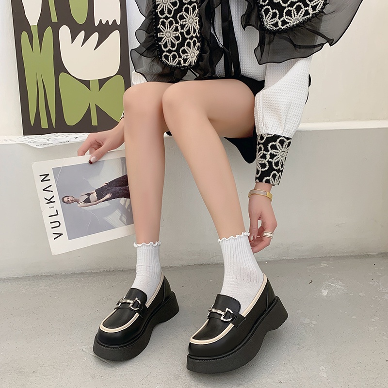 💘 Giày da kiểu dáng cổ điển cá tính thịnh hành cho nữ 💘 Giày nữ đế mềm  thoáng khí  💘  thiết kế mới