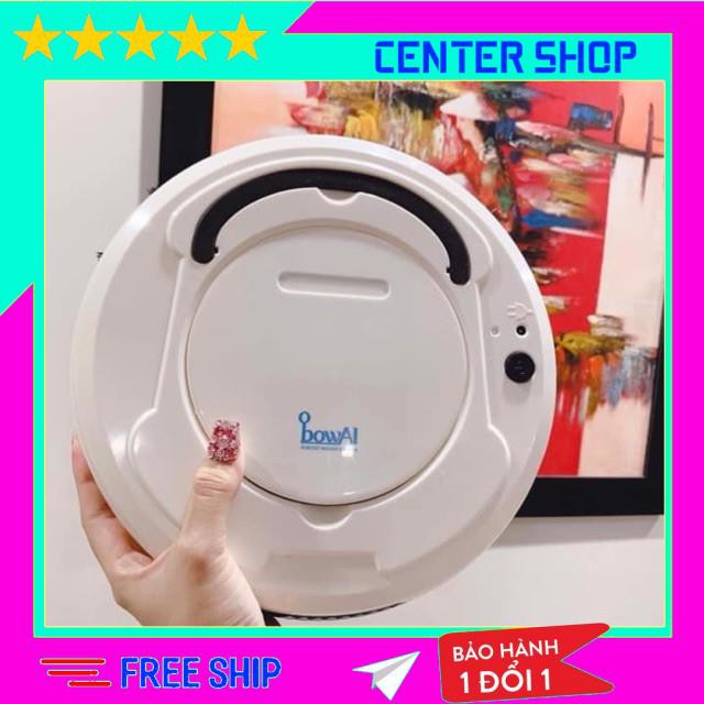 Robot hút bụi Bowai thông minh, Robot lau nhà tự động công nghệ AI 3 trong 1 - center shop