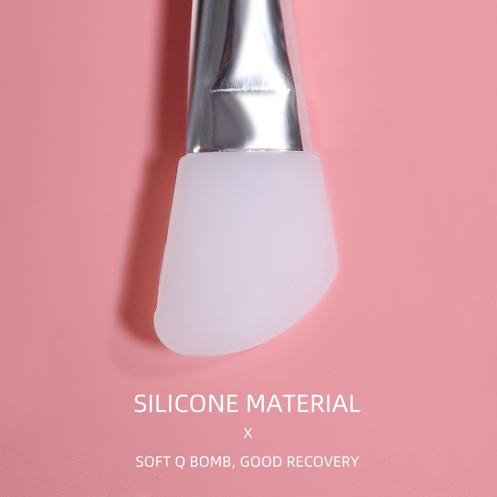 [Hàng mới về] Dụng cụ cọ và dao silicone sợi len phết mặt nạ trang điểm làm đẹp 2 đầu chuyên dụng