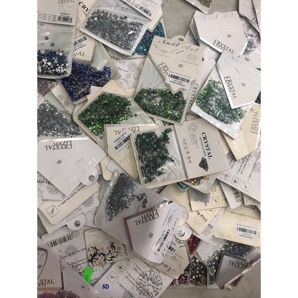 Đá Đính Móng, Đá Trang Trí Móng Chân Keo Siêu Sáng (Bịch 1440 Viên)