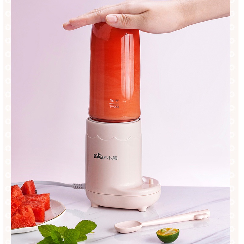 Máy xay thực phẩm đa năng Bear LLJ-C04J1, dung tích 300 mL, xay sinh tố, xay thức ăn cho bé ăn dặm