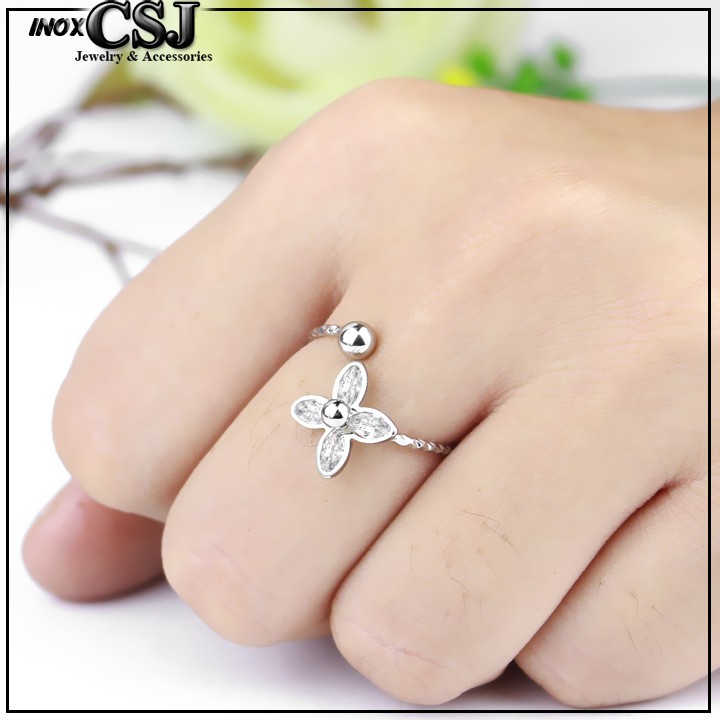 NHẪN NỮ HOA MAI 4 CÁNH XINH