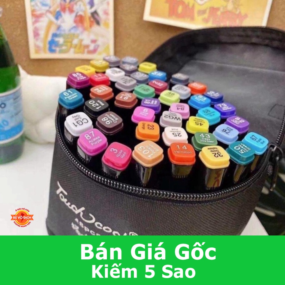 Bộ 48 bút màu Touchshi tặng kèm túi vải 💖 IMP Mart