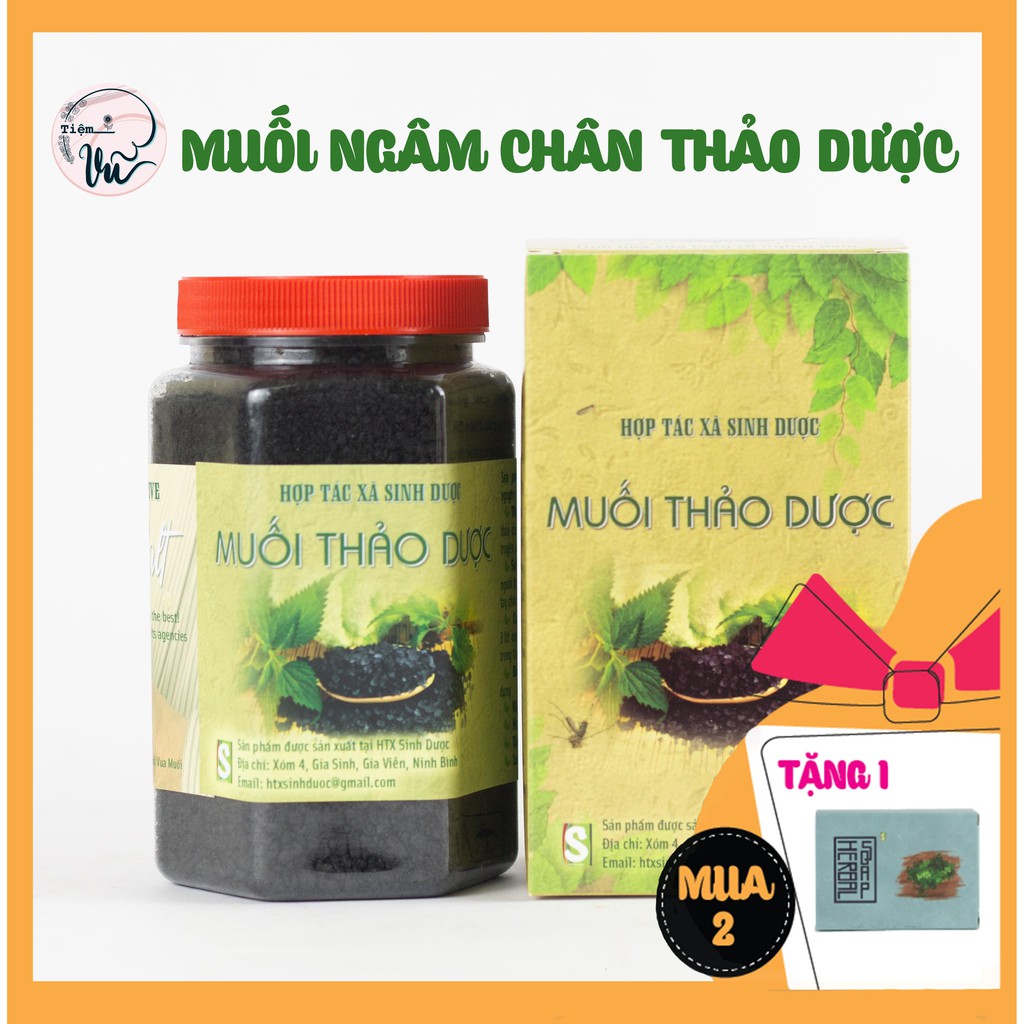 Muối ngâm chân Sinh Dược 550gr 100% thiên nhiên