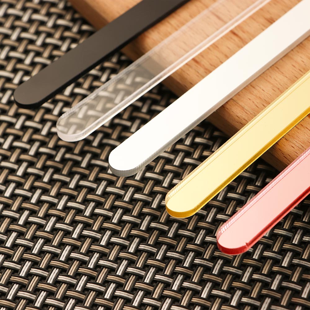 Set 10 Que Kem Acrylic Nhiều Màu Trong Suốt Dùng Trang Trí Bánh Kem DIY