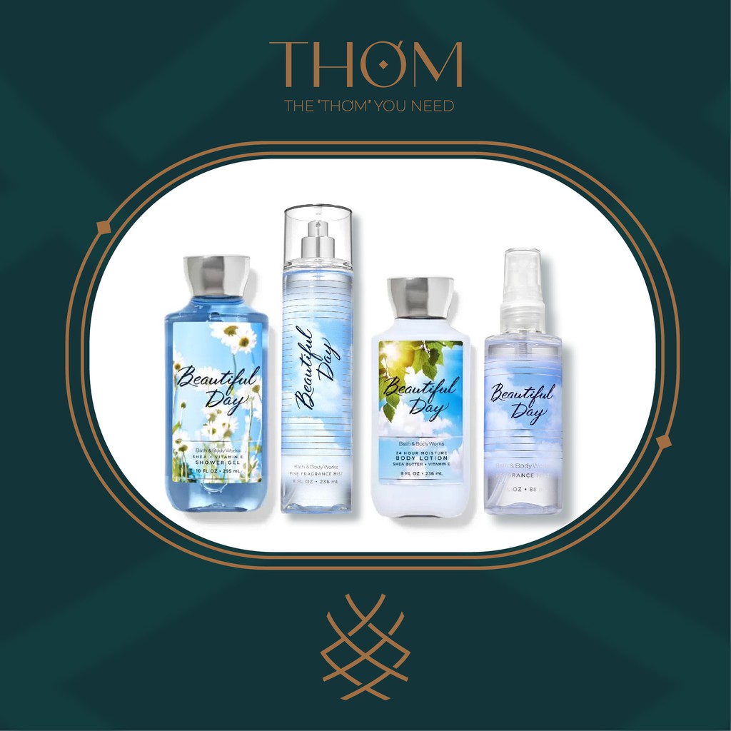 BEAUTIFUL DAY | Sản Phẩm Tắm Dưỡng Xịt Thơm Toàn Thân Bath &amp; Body Works
