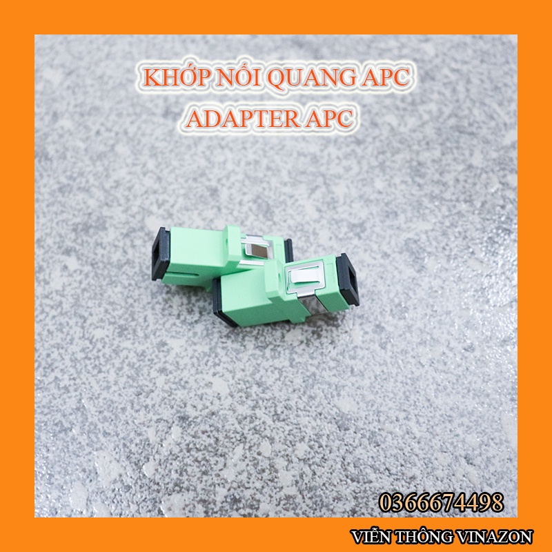 100 Khớp Nối Đầu Sợi Quang Coupler SC-SC APC Đơn