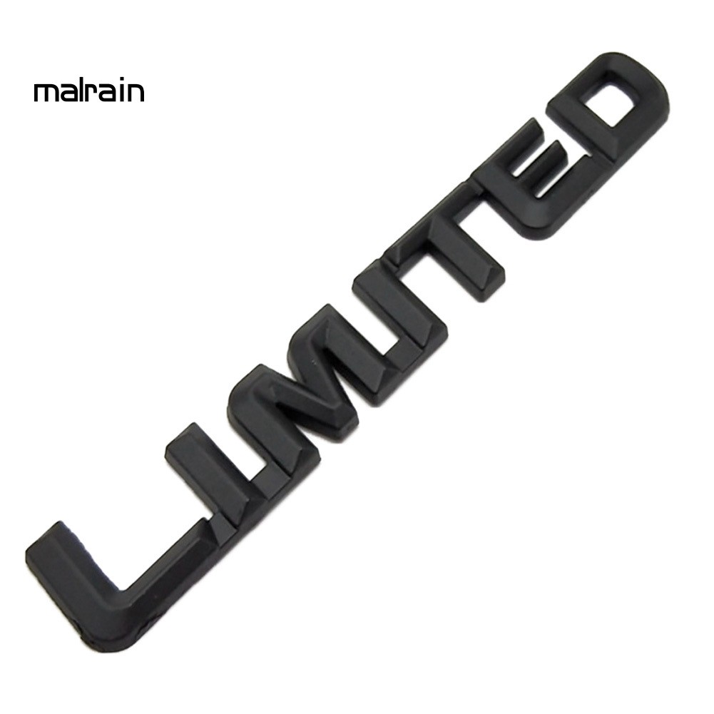 Hình Dán Chữ Italic 3D Bằng Kim Loại Trang Trí Thân Xe Hơi