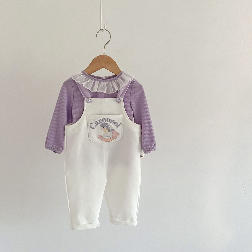 Bộ Áo Thun Tay Dài Có Nón + Quần Legging Thể Thao Thời Trang Cho Bé Gái 2412
