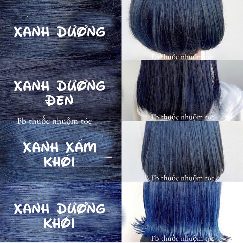 Thuốc nhuộm tóc tone Xanh Hàn Quốc | FB Thuốc Nhuộm Tóc