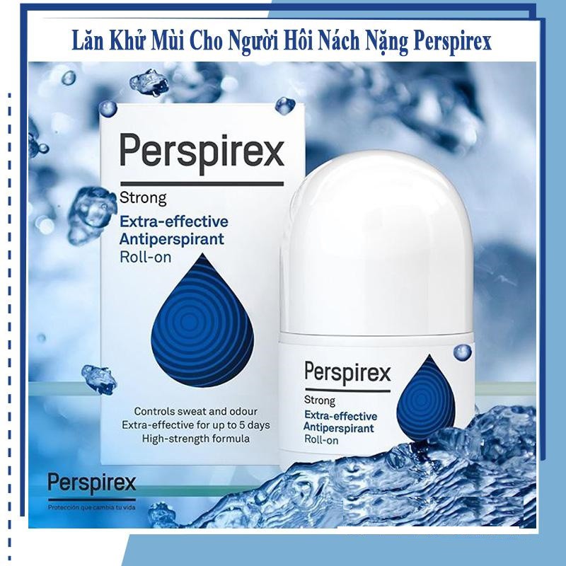 Lăn nách giúp ngăn tiết mồ hôi Perspirex Extra-effective Antiperspirant Roll-On 20ml - Strong