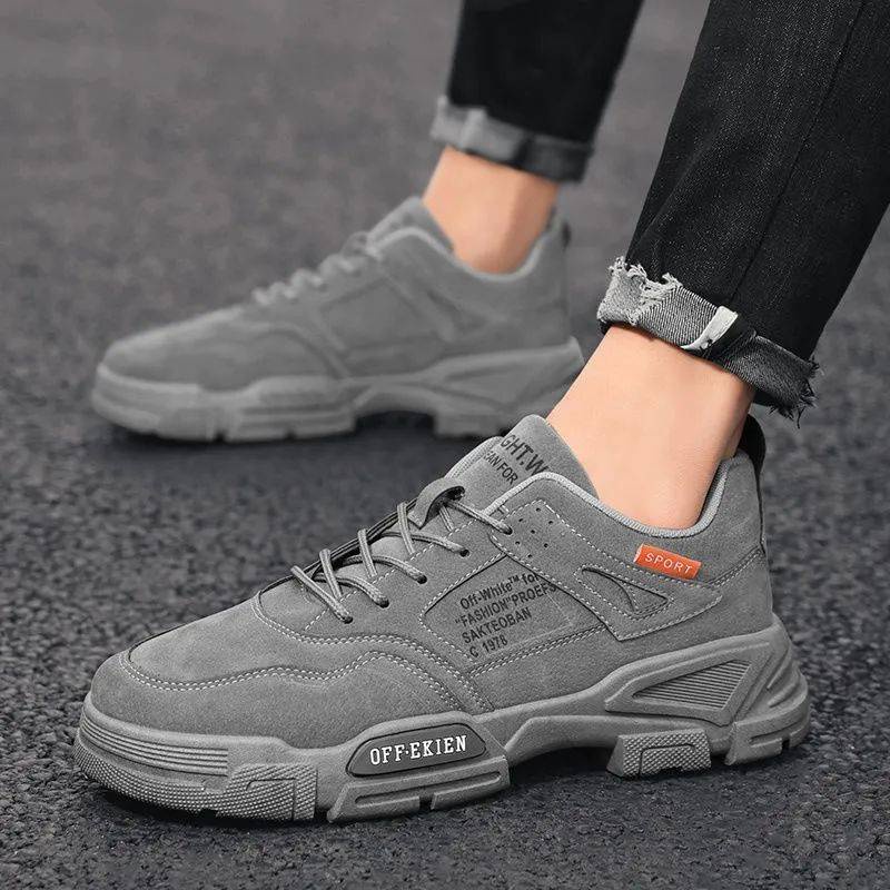 giày nữ 2021 Giày mùa thu mới Giày thể thao nam Boots chống mòn Martin dày đáy không trơn trượt Lao động Giày bảo hiểm công trường Giày công sở | BigBuy360 - bigbuy360.vn