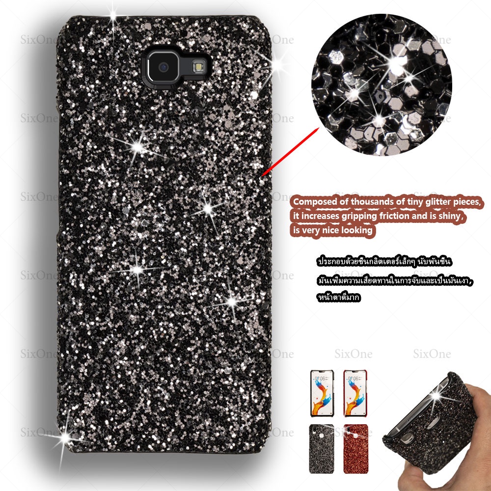 Ốp Điện Thoại Họa Tiết 3D Đính Đá Lấp Lánh Cho Samsung Galaxy J7 Prime SM-G610F SM-G610Y SM-G610M SM-G610
