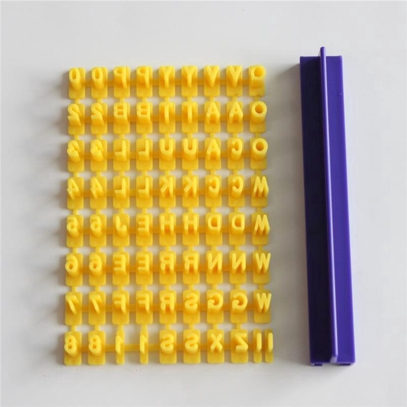 Bộ 26 cái khuôn nhấn trang trí bánh kẹo hình chữ cái alphabet A-Z DIY