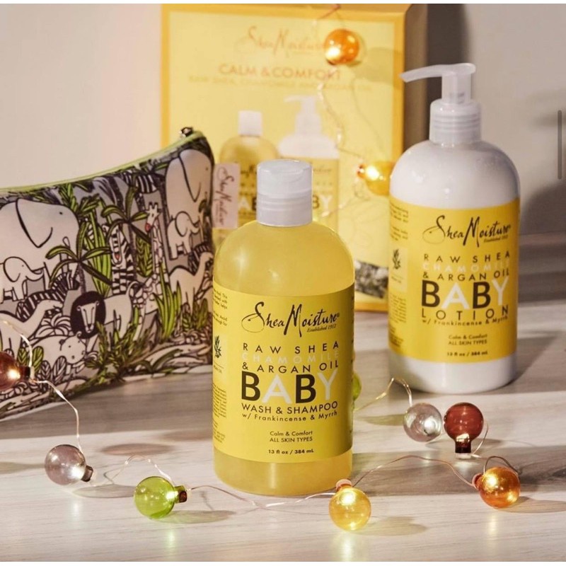 BỘ TẮM GỘI &amp; LOTION CHO BÉ SHEAMOISTURE BABY