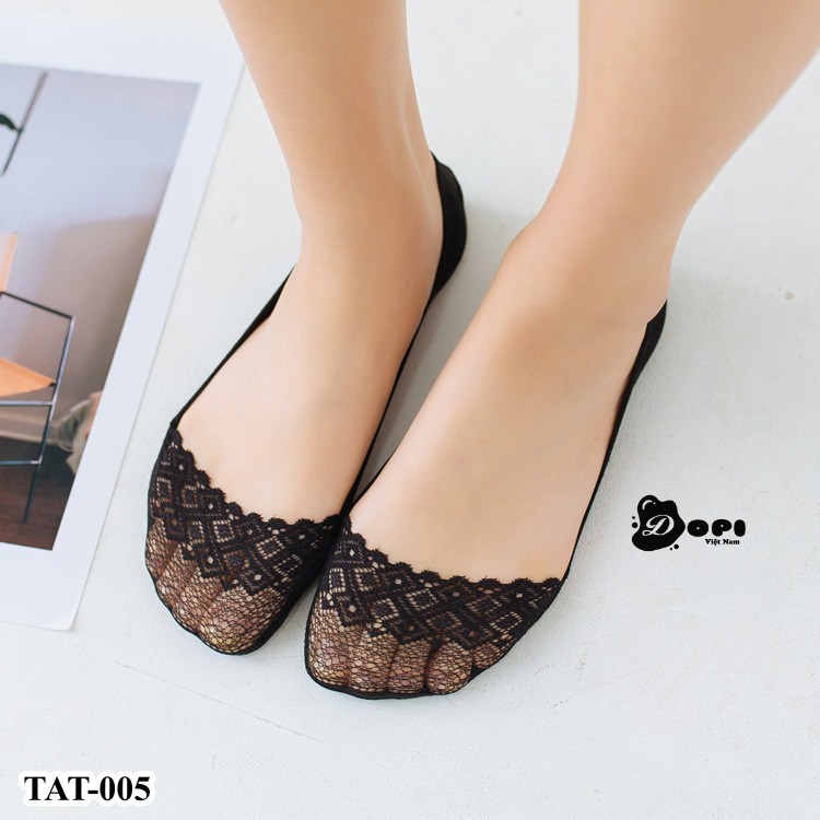 Tất nữ đi hài, giày búp bê chống trượt TAT-005