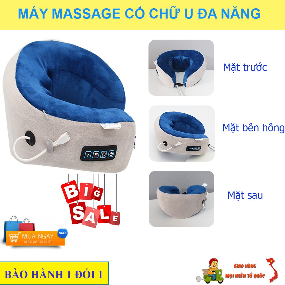 Giá Hot Gối Massage, Gối Massage Cổ Chữ U - Giảm Nhức Mỏi, Cơ Thể Khỏe Mạnh, Giúp Ngủ Ngon Giấc. Bảo Hành Uy Tín