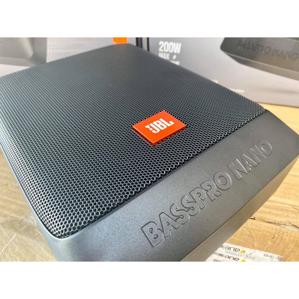 Loa Siêu Trầm JBL BASS PRO NANO  - Loa Sub Gầm Ghế Bass 8 inch Công Suất 200W Cho Ô Tô, Xe Hơi