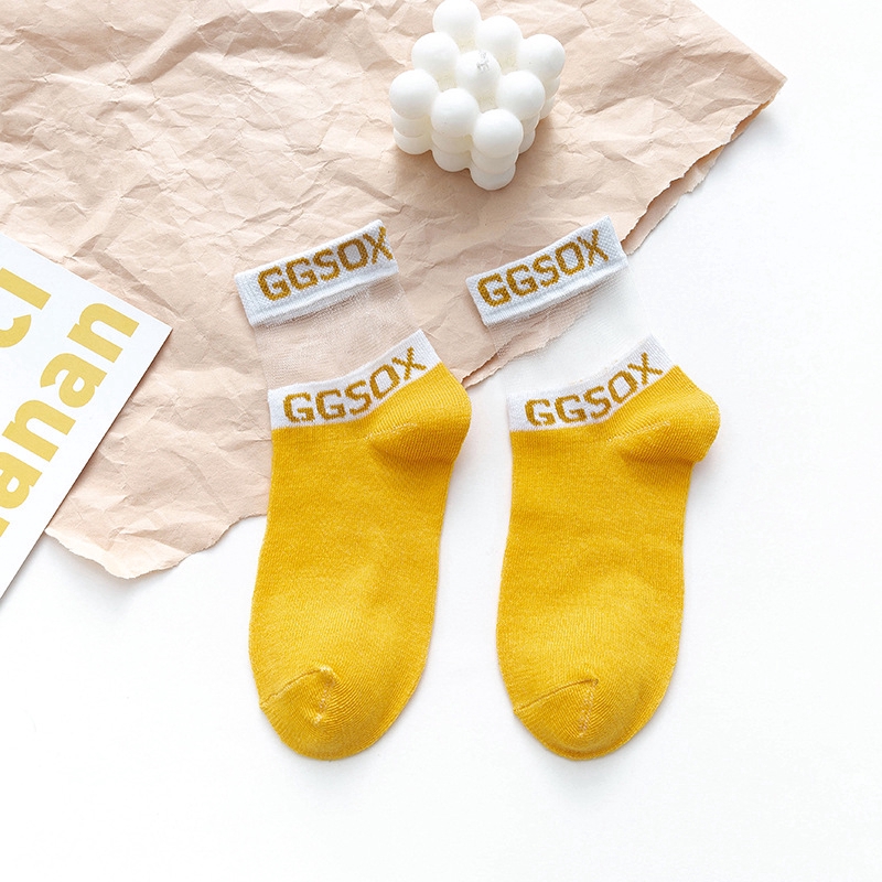 Tất Nữ Cổ Cao Thoáng Mát Cho Mùa Hè In Chữ DEGIDED