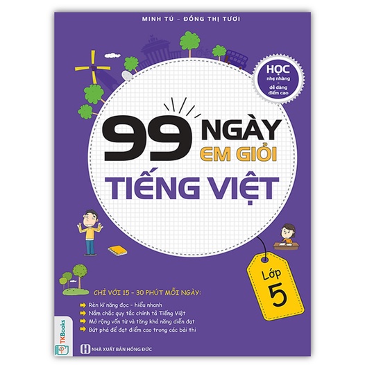 Sách - 99 ngày em giỏi Tiếng Việt lớp 5 (MC)
