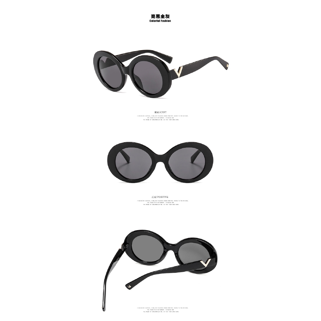 Kính Mát Hình Oval Chống Tia Uv Thời Trang Cho Nữ
