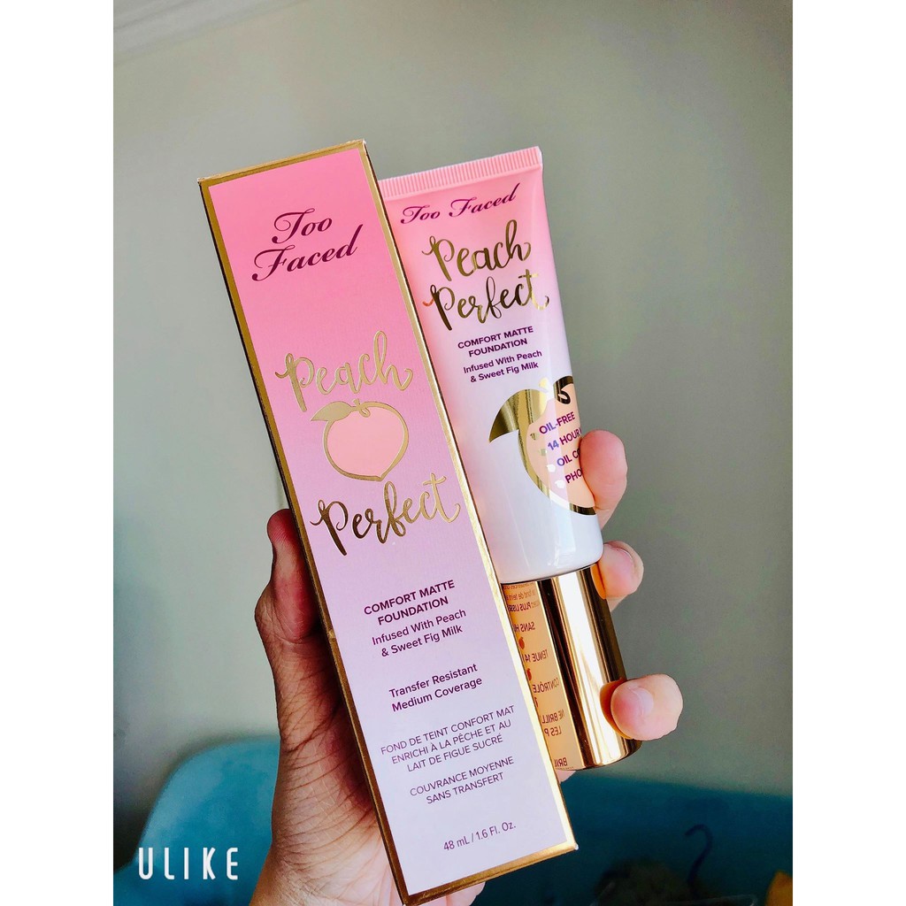 KEM NỀN TOO FACED PEACH PERFECT COMFORT MATTE FOUNDATION