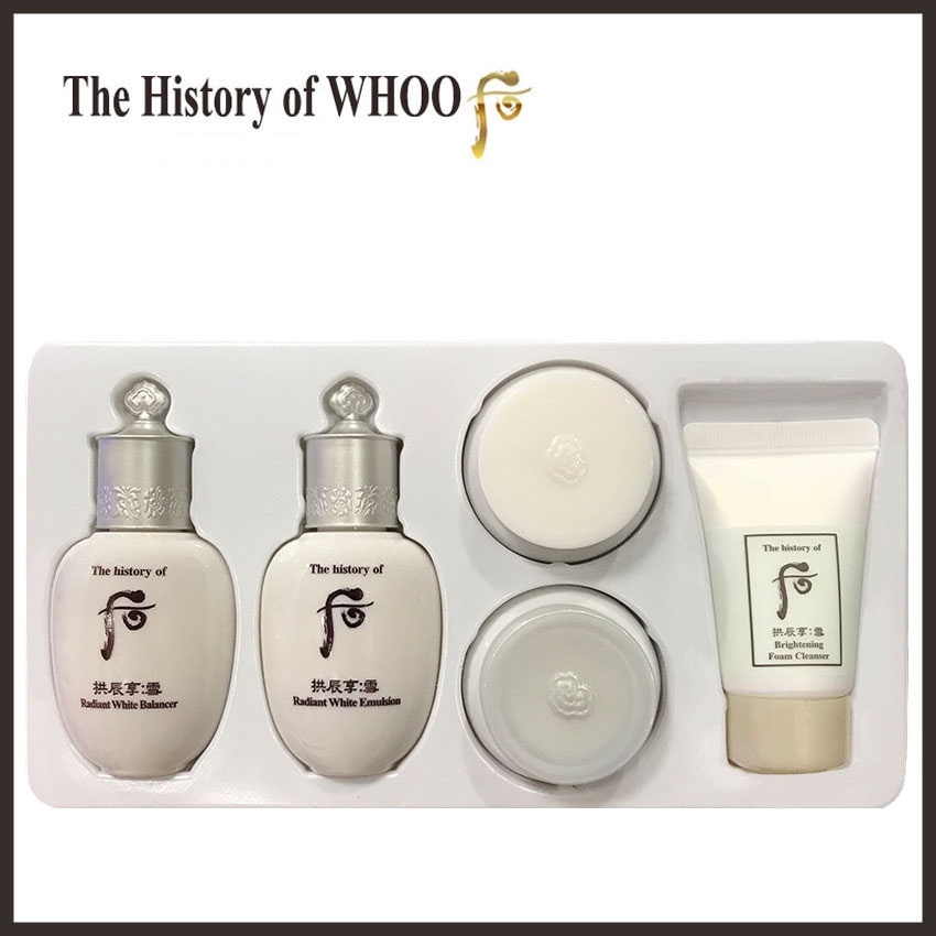 Bộ dưỡng trắng tri thâm nám tàn nhang Whoo Radiant White 5pcs Special Gift Kit 61ml | WebRaoVat - webraovat.net.vn