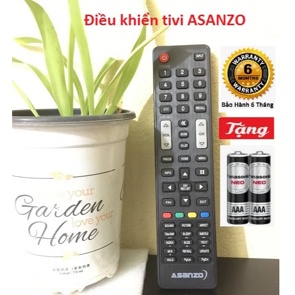 combo 3 cái Remote Điều khiển tivi Asanzo loại ngắn